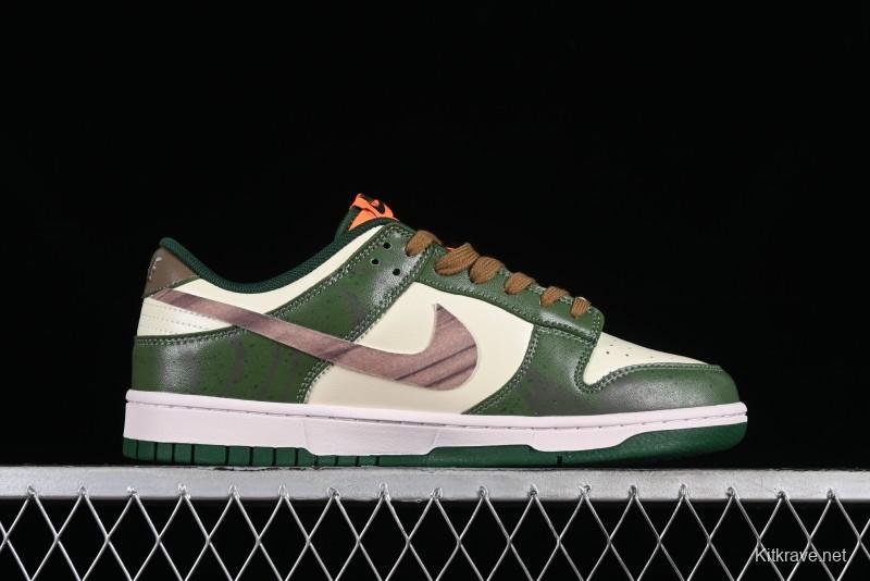 Nike Dunk Low Panda Prank Street Racing Lightyear Distressed SB Strap Low-Top Casual Sneakers - DD1391-300
