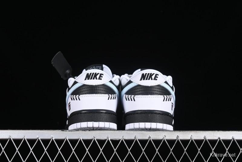 Nike Dunk Low Reverse Panda Graffiti Color SB Lace-Up Low-Top Casual Skate Shoes - FD9064-011