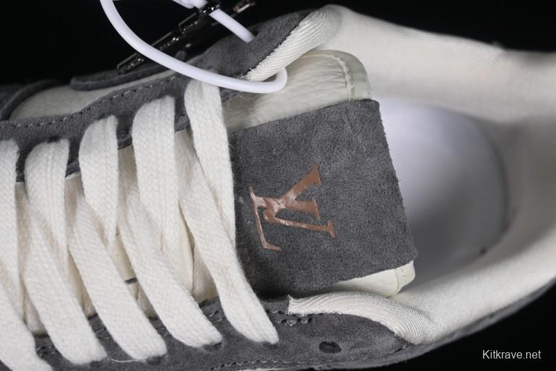 Nike Air Force 1 '07 Low LV Collaboration - Beige Grey Pigskin Casual Sneakers - HD1968-011