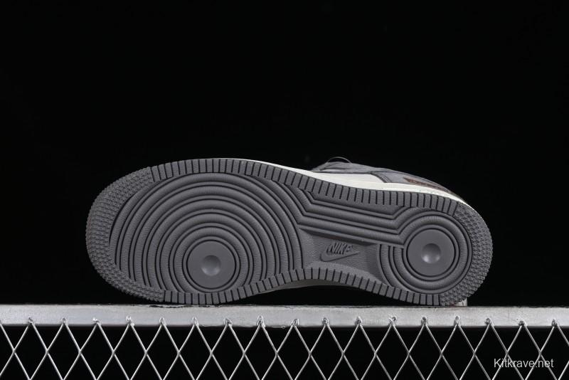 Nike Air Force 1 '07 Low LV Collaboration - Beige Grey Pigskin Casual Sneakers - HD1968-011