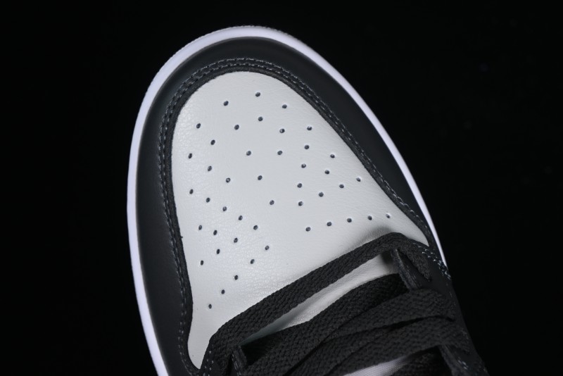 Nike Air Jordan 1 Low AJ1 Black Grey Blue Swoosh Low-Top Lifestyle Basketball Shoes - DC0774-040