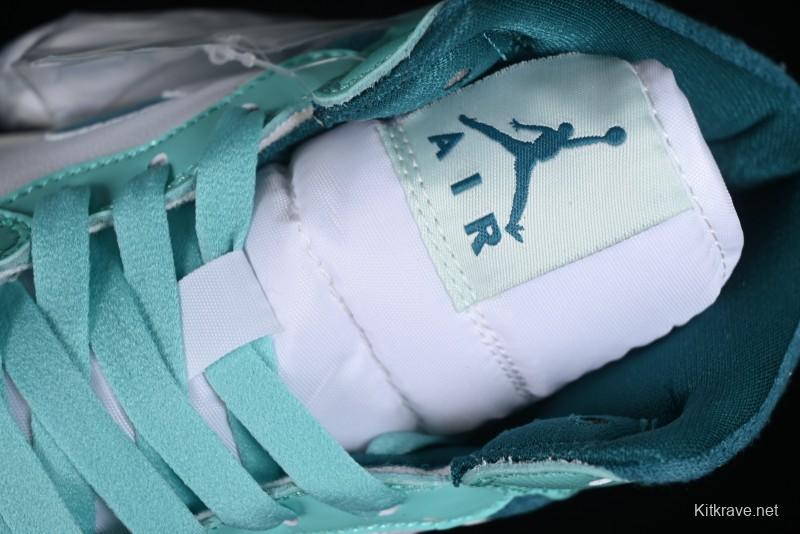 Nike Air Jordan 1 Mid "Bleached Turquoise" Casual Sneakers - DZ3745-300