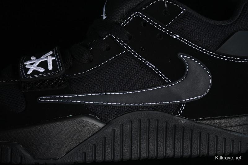 Nike Travis Scott x Jordan Cut The Check AJ1 Basketball Shoes with Velcro Strap - DR9317-001