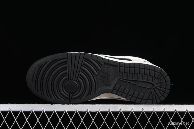 Nike SB Dunk Low LV Collaboration - Elegant Black White Night Light Anniversary High-End Custom Low-Top Casual Sneakers BB8766-208