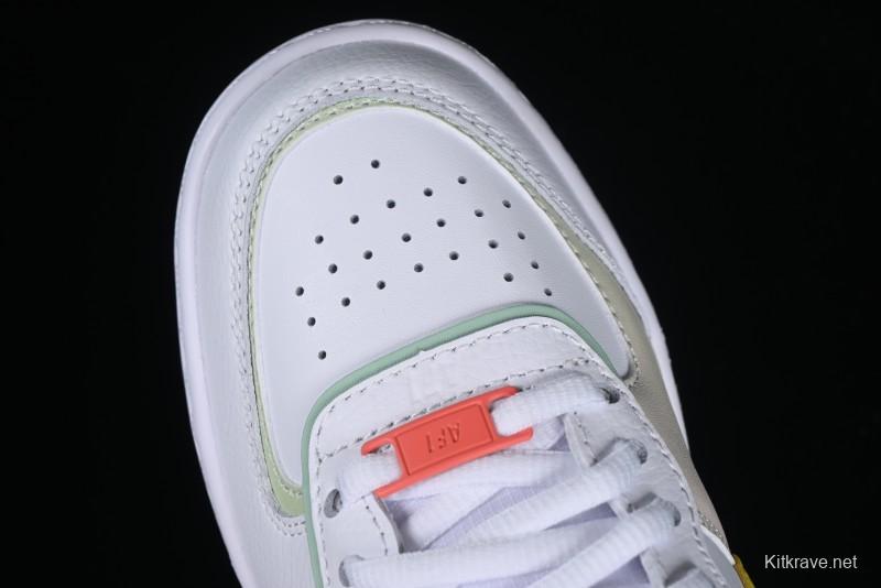 Nike Air Force 1 Shadow Lightweight Elevated Low-Top Versatile Sneakers - CW2630-141