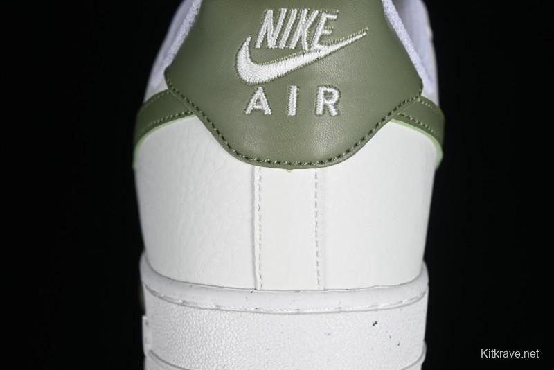 Nike Air Force 1 '07 Low Casual Sneakers in White Green - DV3808-106