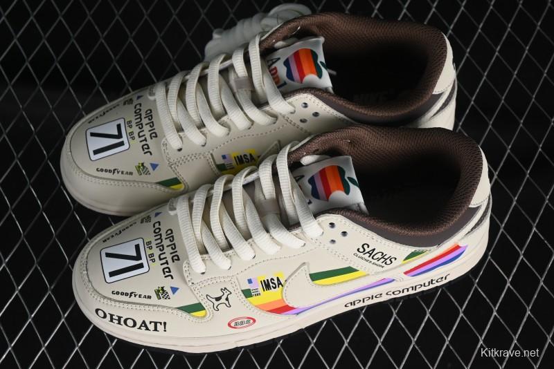 Nike SB Dunk Low Apple Colorway Low-Top Casual Skateboarding Shoes - MU0232-368