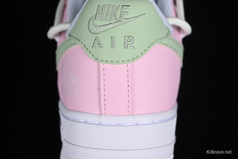 Nike Air Force 1 '07 Low Casual Sneakers with Dreamy Butterfly & Pastel Macaron Colorway - VV1998-013