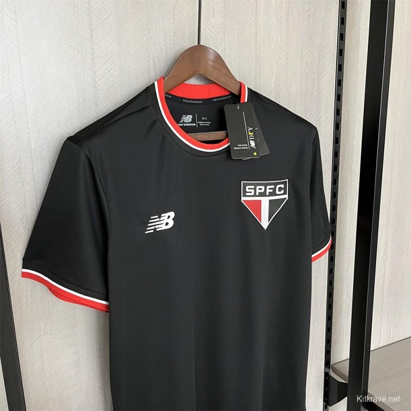 24/25 Sao Paulo Black Jersey S-XXXXL