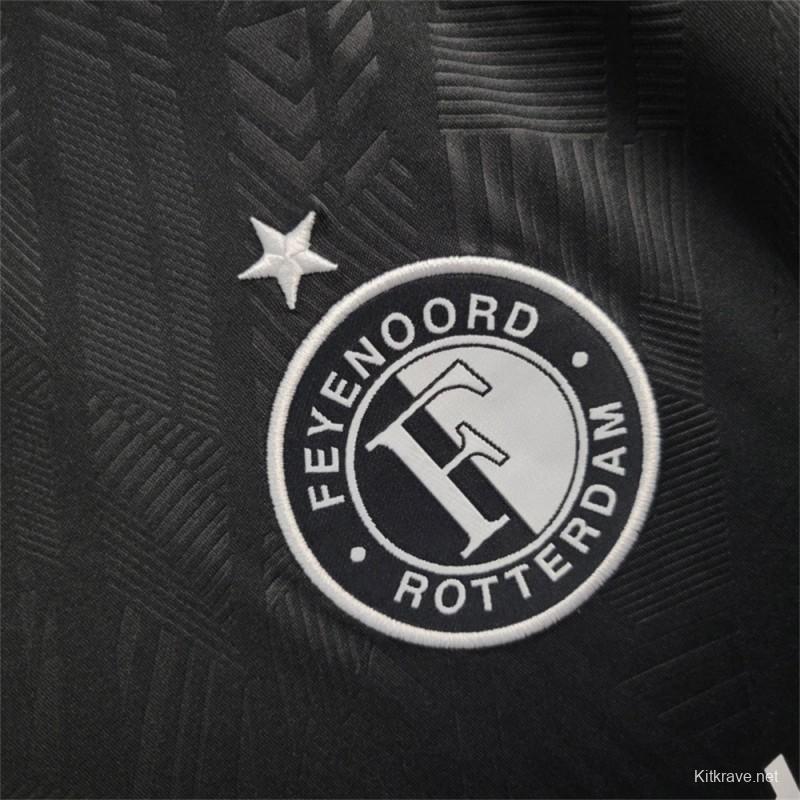 24/25 Feyenoord Rotterdam Away Black Jersey