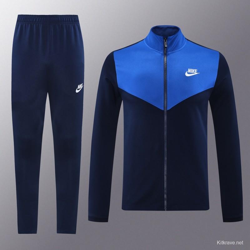 2024 NIKE Navy/Blue Full Zipper Jacket +Long Pants