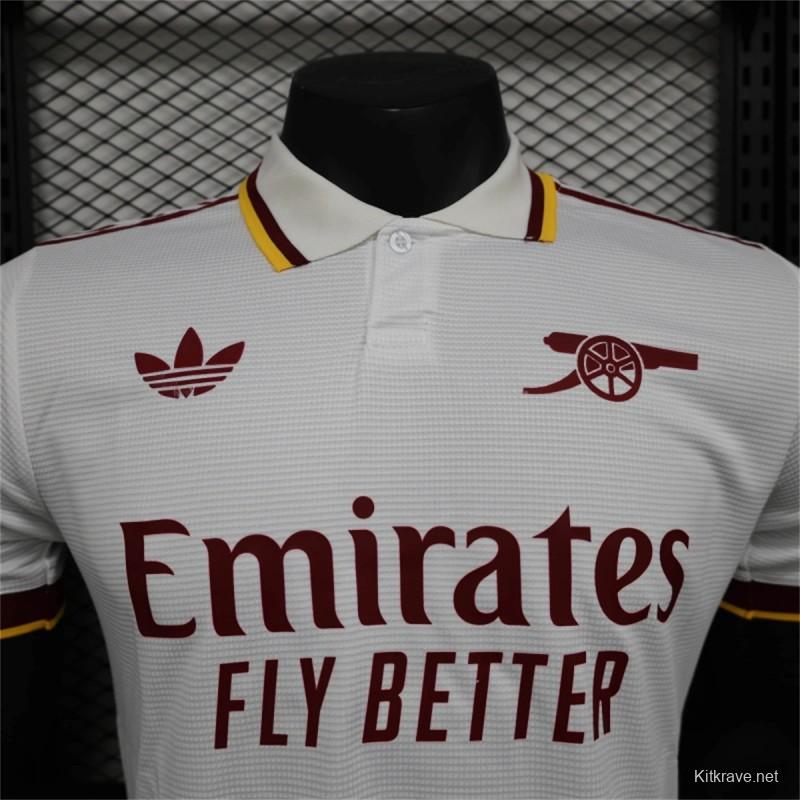 25/26 Player Version Arsenal Special WHITE POLO Jersey