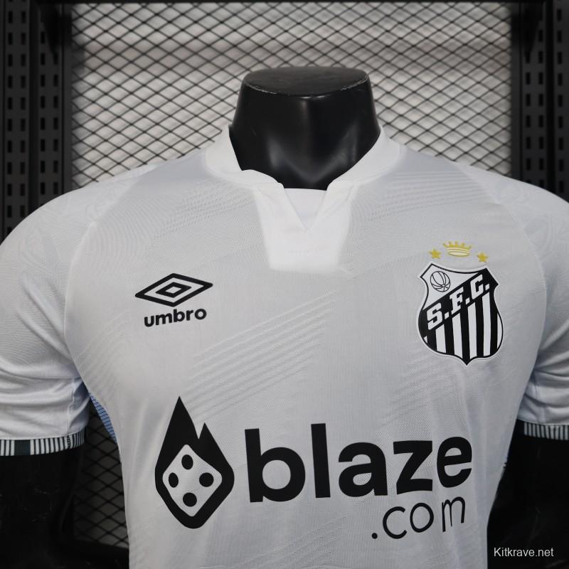 Player Version 25/26 Santos Home Jersey With Sponsors
