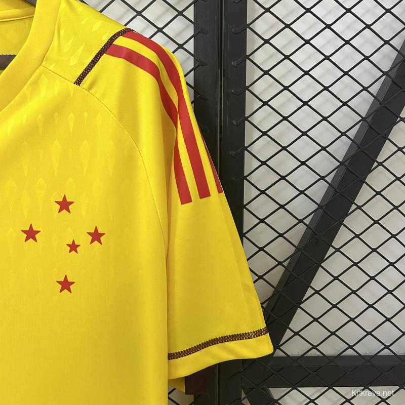 24/25 Cruzeiro Limited Edition Goalkeeper Yellow Jersey
