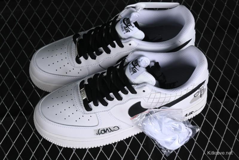 Nike Air Force 1 '07 Low Custom ID Graffiti Chemical Formula Casual Sneakers - AM0703-125