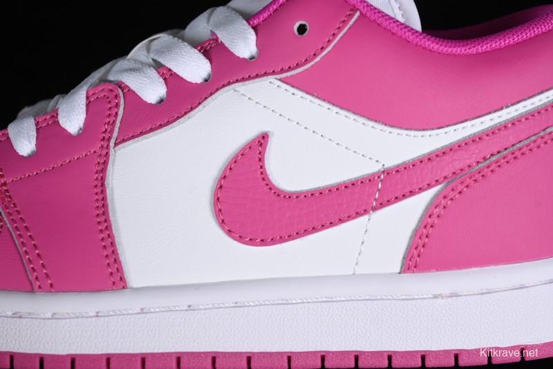 Nike Air Jordan 1 Low AJ1 Rose Pink Low-Top Casual Lifestyle Sneakers - FV8486-600
