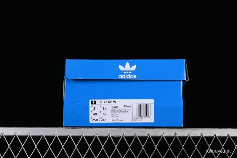 Adidas Originals SL 72 Retro Running Shoes with Ecotex Tongue and EVA Midsole - IE3475