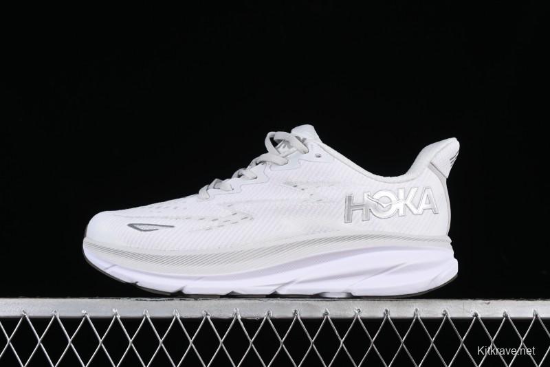 HOKA ONE ONE CLIFTON 9 Running Shoes with Lightweight Knit Mesh and Enhanced Cushioning - 1127895 NCWT