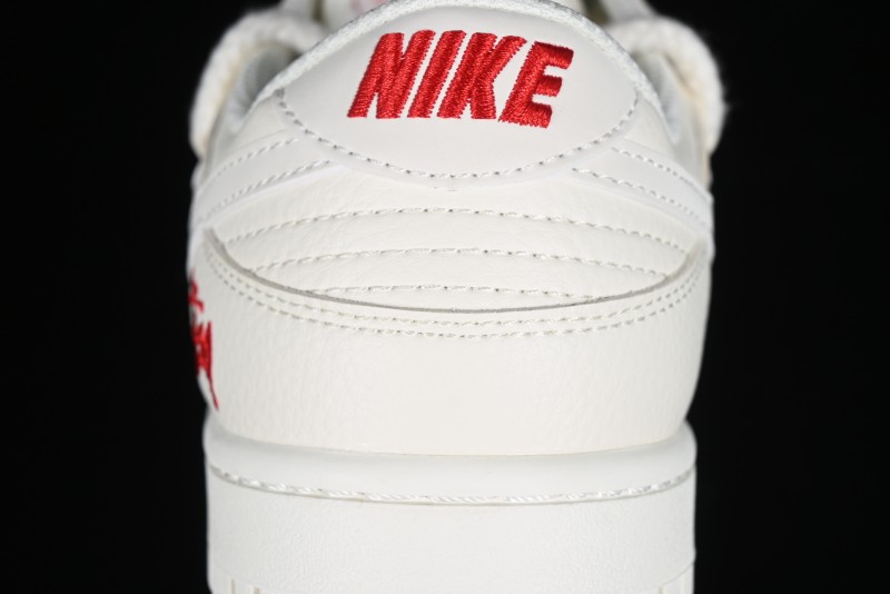 Stussy x Nike SB Dunk Low Anniversary Custom Retro Sneakers with Original S Titanium Accessory - SJ2068-259