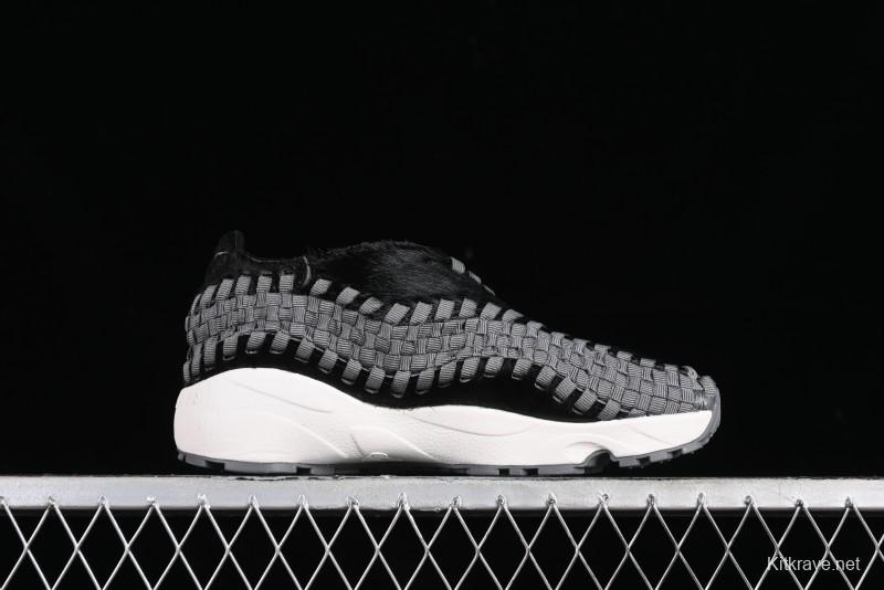 Nike Air Footscape Woven Asymmetrical Weave Slip-Resistant Low-Top Lifestyle Sneakers - FB1959-001