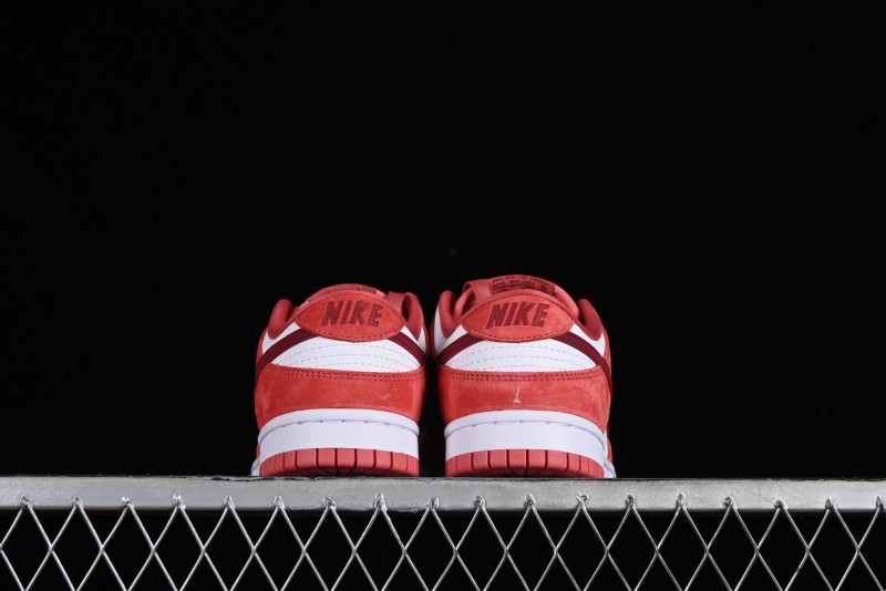 Nike SB Dunk Low Retro Valentine's Day 2024 White Rose Red Skateboarding Shoes - FQ7056-100