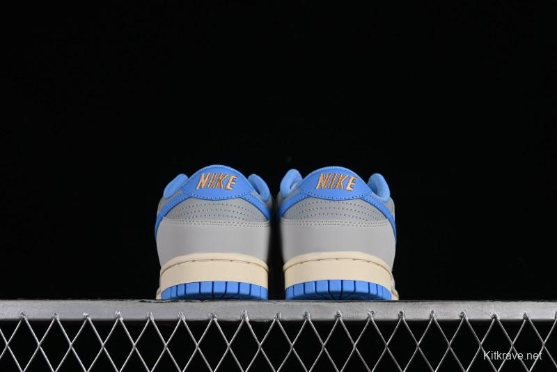 Nike Dunk Low SB "Athletic Department" Grey Blue Leather Skateboarding Shoes - FN7488-133