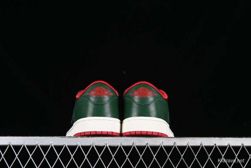 Nike Air Jordan 1 Low AJ1 Black Green Casual Sneakers - CZ0775-036