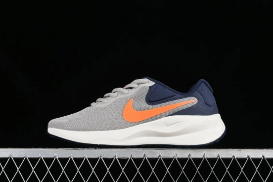 Nike Revolution 7 Wide Low-Top Running Shoes with Breathable Mesh and Durable Cushioning - FB2207-009