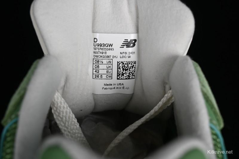 New Balance Made In USA M993 Series Classic Retro Running Shoes - U993GW