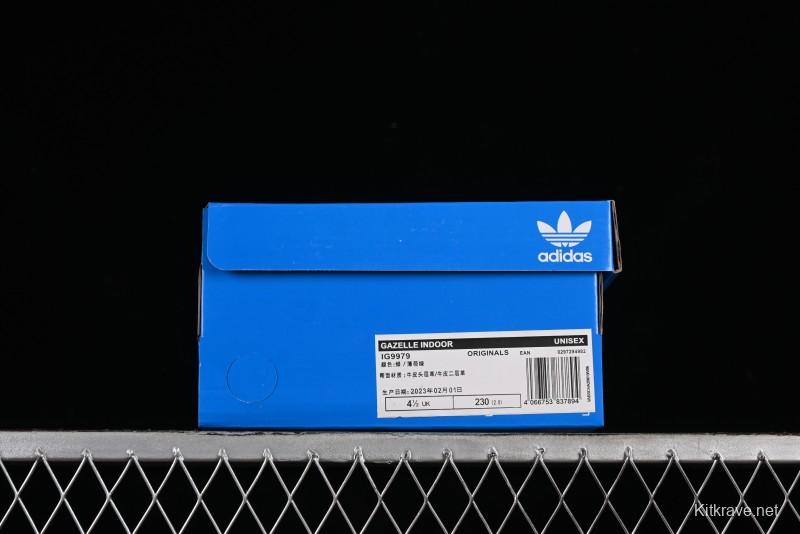 Adidas Originals Gazelle Indoor Retro Casual Slip-Resistant Wear-Resistant Low-Top Sneakers - IG9979
