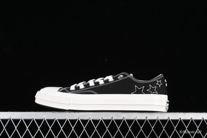 Converse Chuck 70 SNL Low Top Canvas Sneakers with Star Embroidery and Metal Studs - A11612C