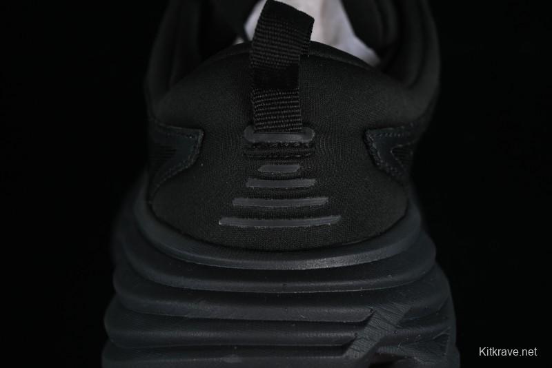 HOKA ONE ONE Bondi 8 Functional Cushioned Running Shoes with Engineered Mesh Upper - 1123202 BBLC