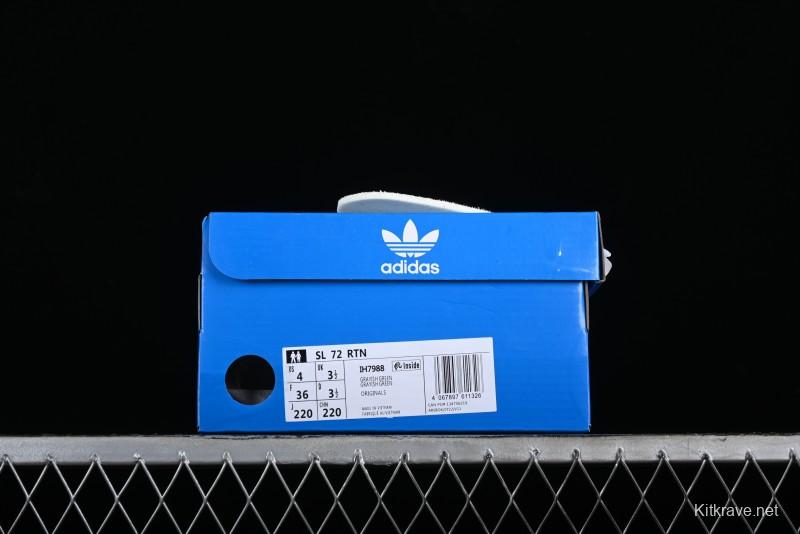 Adidas Originals SL 72 Retro Running Shoes with Ecotex Tongue and EVA Midsole - IH7988