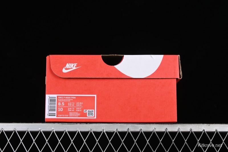 Nike P-6000 PRM Retro Casual Sneakers with Vintage Running Shoe Design - FQ8732-010