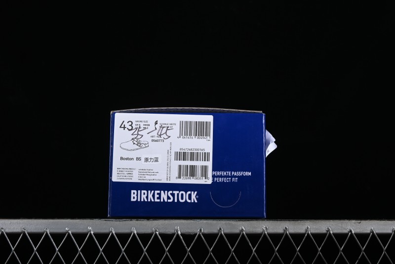 Birkenstock Arizona Soft Footbed Sandals with Suede Leather and Lambswool Lining - Original Blue