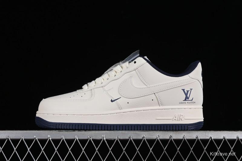 Nike Air Force 1 '07 Low LV Collaboration - Off White Double Swoosh Casual Sneakers - XZ6188-002