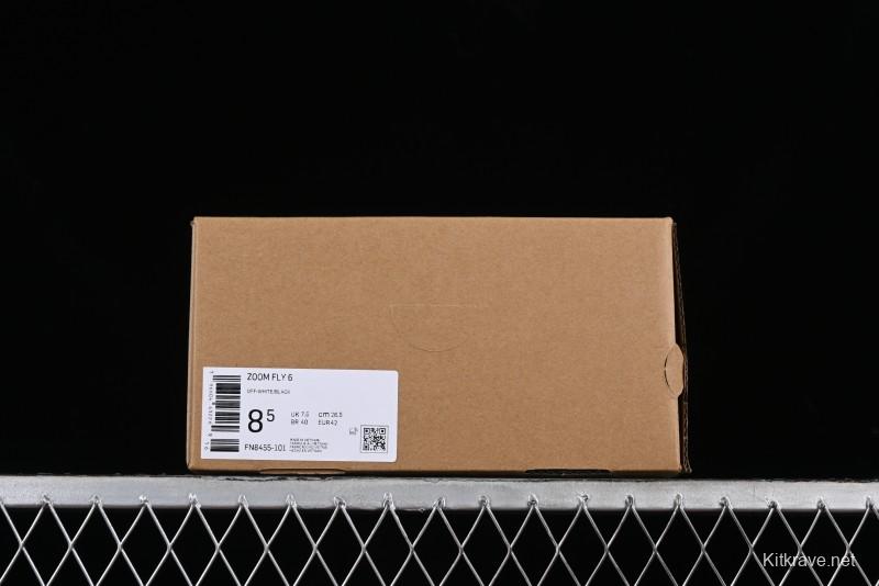 Nike Zoom Fly 6 Running Shoes with Flyknit and React Foam for Superior Elasticity and Lightweight Comfort - FN8455-101