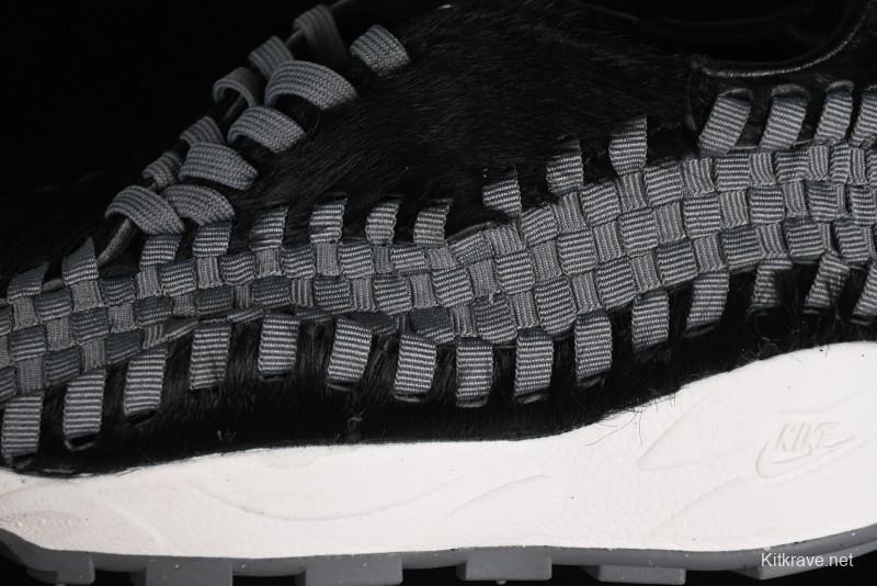 Nike Air Footscape Woven Asymmetrical Weave Slip-Resistant Low-Top Lifestyle Sneakers - FB1959-001