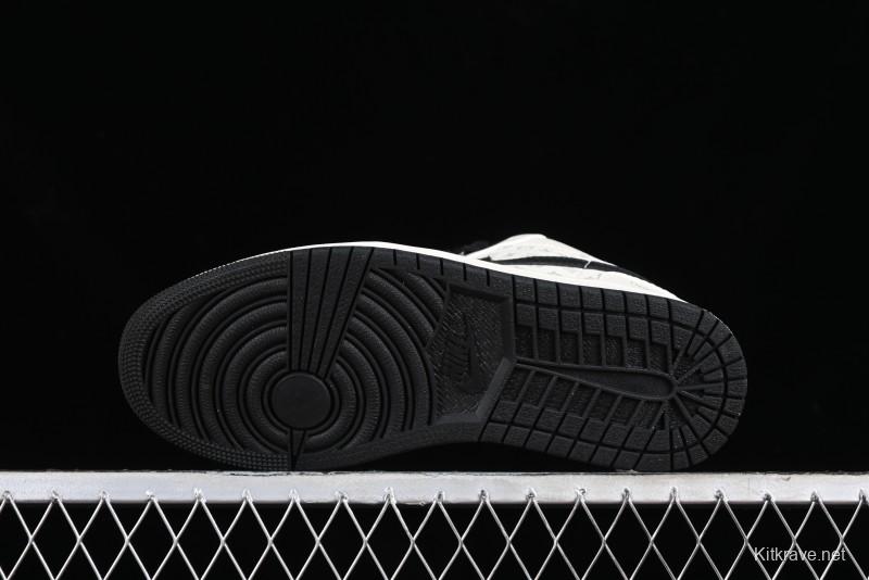 Nike Air Jordan 1 Low LV Collaboration - Printed Knight High-End Custom Low-Top Culture Basketball Shoes SJ9950-005