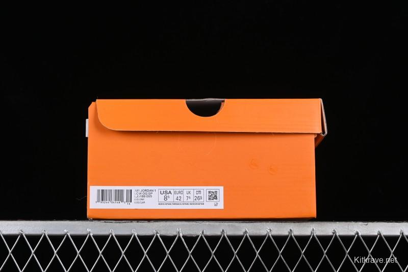 Nike Travis Scott x Fragment Design x Air Jordan 1 Low OG SP AJ1 LV Beige Grey Low-top Casual Sneakers - LJ5188-005