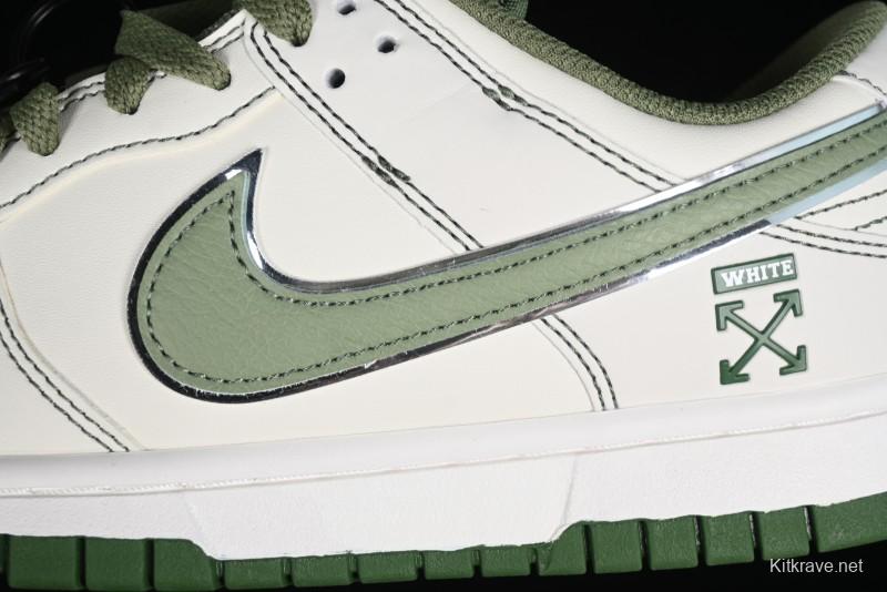 Nike SB Dunk Low OFF-WHITE Collaboration - Anniversary Premium Custom Low-Top Casual Sneakers DJ2024-002