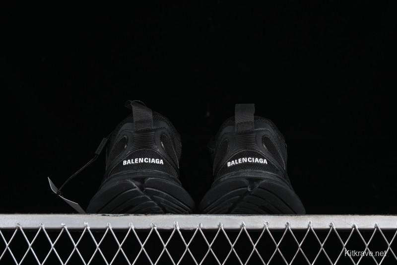 Balenciaga Circuit Lightweight Distressed Print Round Toe Fashion Casual Sneakers - WFLGY1000