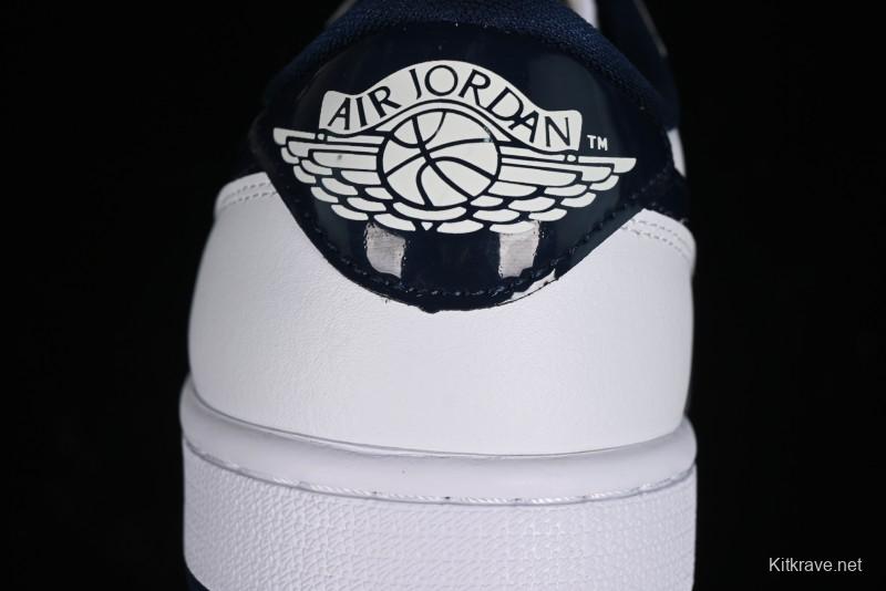 Nike Air Jordan 1 Low '85 Metallic Blue Retro Sneakers - FB9933-141