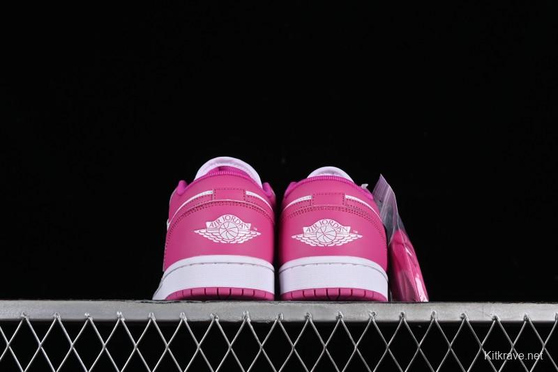 Nike Air Jordan 1 Low AJ1 Rose Pink Low-Top Casual Lifestyle Sneakers - FV8486-600