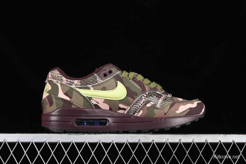 Nike Air Max 1 Retro Running Shoes with Half-Sole Air Cushion - FN8358-200