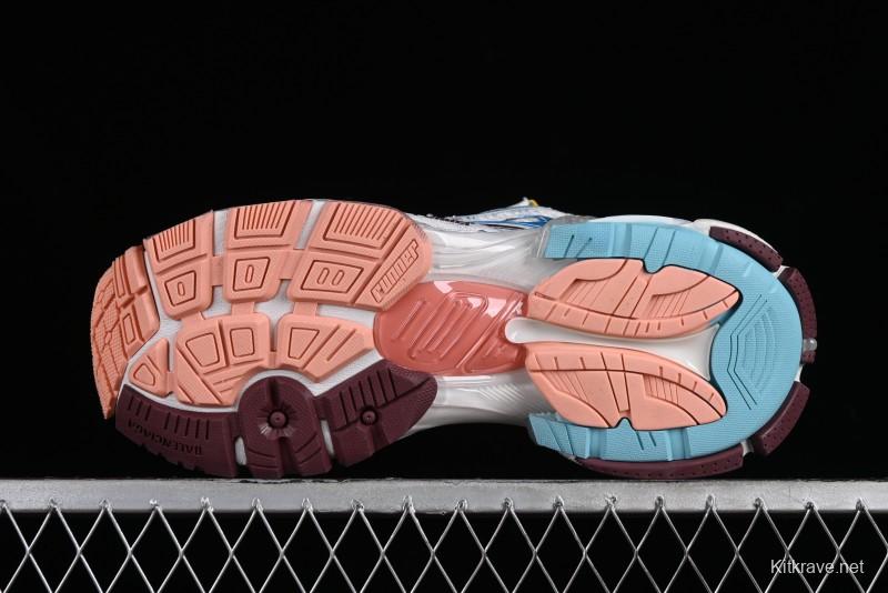 Balenciaga Runner Kith Four Color Retro Casual Sneakers - W3RBMU9754