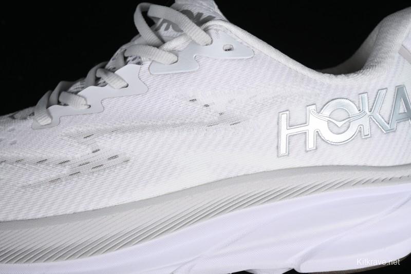 HOKA ONE ONE CLIFTON 9 Running Shoes with Lightweight Knit Mesh and Enhanced Cushioning - 1127895 NCWT