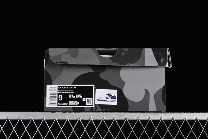 Nike SB Dunk Low BAPE Collaboration - Light Blue Grey Anniversary High-End Custom Low-Top Casual Skate Shoes - BB8969-001