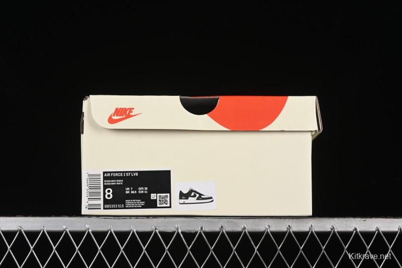 Nike Air Force 1 '07 Low Stussy Collaboration - Lotus Green Low-Top Casual Sneakers - BB5353-515
