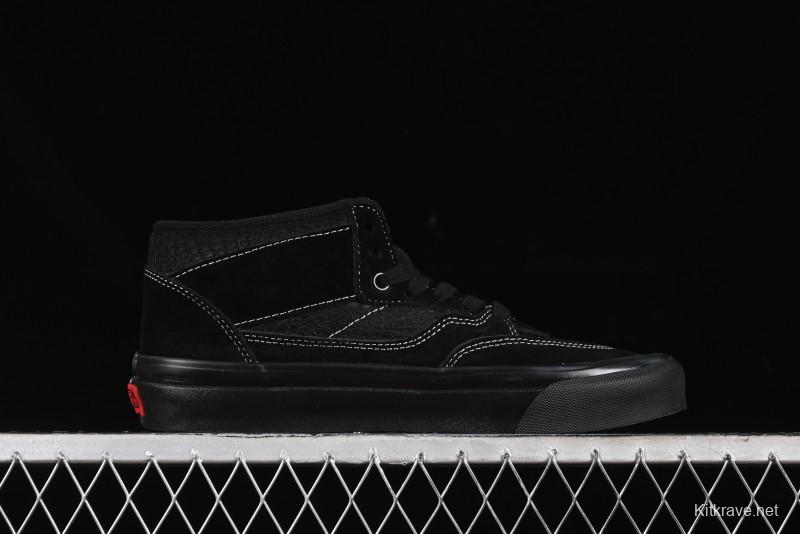 Vans Half Cab 33 DX Black Knight Anaheim Classic Retro Skate Shoes - VN0A5KX6BKA